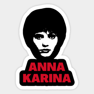 Anna karina -> 70s style Sticker